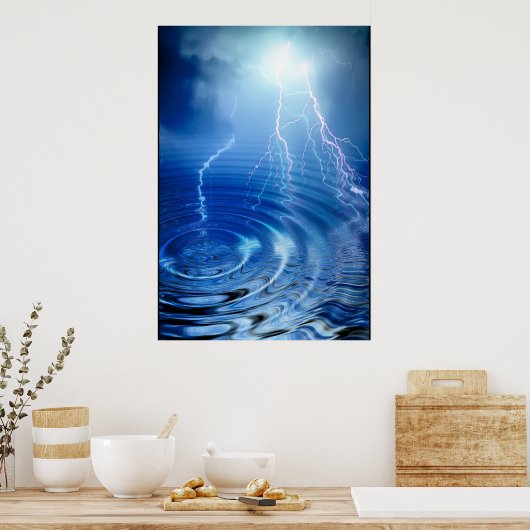 Bliksemafdruk Poster (Keuken)