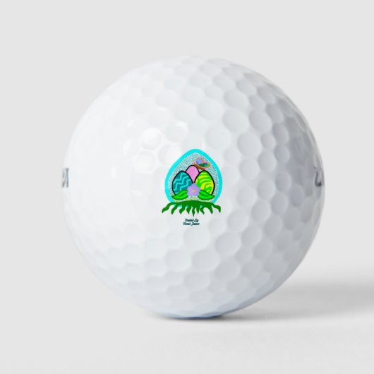 Bliksemafvallen voor paaseieren golfballen (Voorkant)