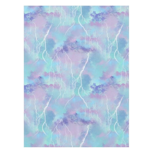 bliksembollen in wolken tafelkleed (Voorkant)