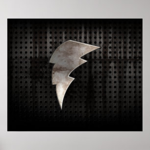 Bliksembolt; Koel zwart Poster