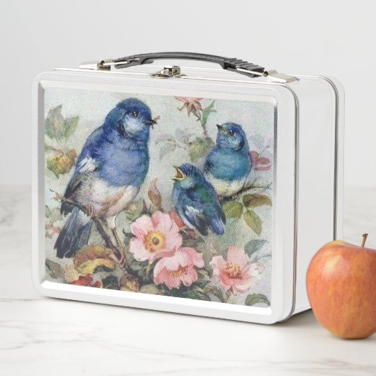  bliksemdoosontwerp van blauwe vogels (In situ)