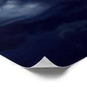 Bliksemflitsen tijdens storm poster (Hoek)