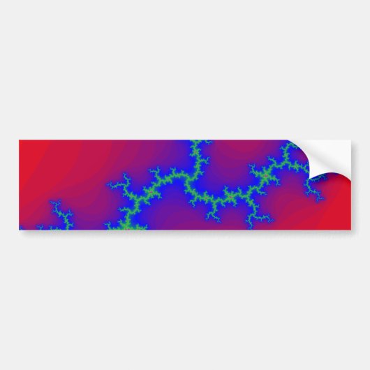 Bliksemfractal: Bumpersticker (Voorkant)