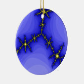 Blikseminslag Aangepaste verjaardag Keramisch Ornament (Rechts)