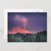 blikseminslag briefkaart (Voorkant / Achterkant)