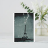 Blikseminslag Eiffeltoren, 1902 Briefkaart (Staand voorkant)