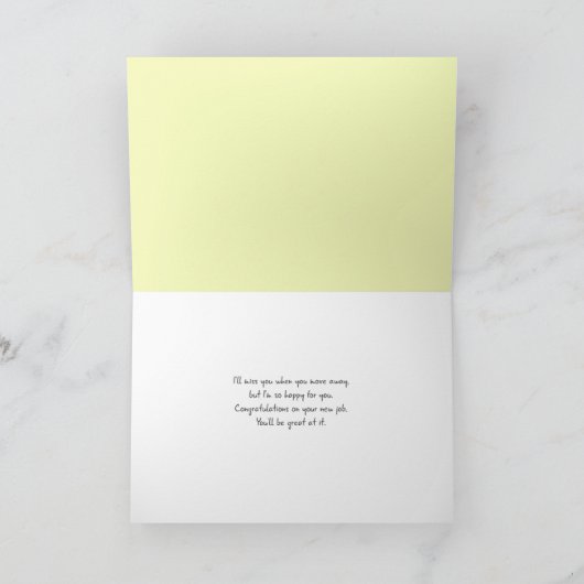 blikseminslag gefeliciteerd nieuwe baan ver weg kaart (Binnen)