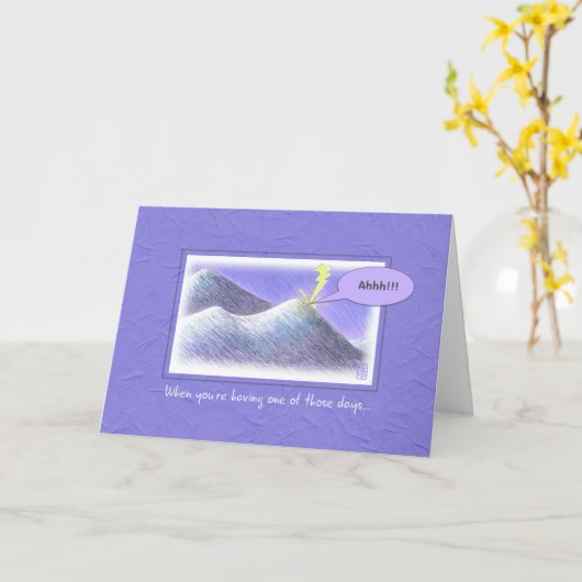 Blikseminslag Humoristisch in contact blijven Kaart (Gele Bloem)