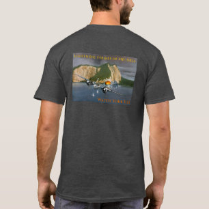 Blikseminslag in gebied P-38 Vliegtuig T-shirt