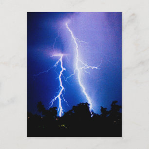 Blikseminslag storm in Oekraïne Briefkaart