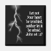 Blikseminslag, Wees niet bang, Schrift Magneet (Voorkant)