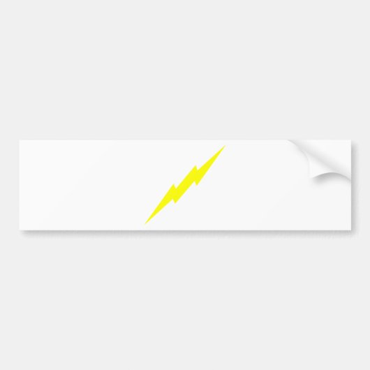 Bliksemschicht Bumpersticker (Voorkant)