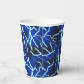 Bliksemschicht Elektriciteit Onweersbui Night Sky Papieren Bekers (Rechts)