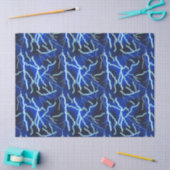 Bliksemschicht Elektriciteit Onweersbui Night Sky Tissuepapier (Craft)