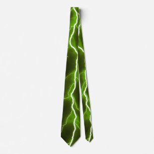 Bliksemschicht - Lime Green Stropdas