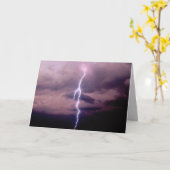 Bliksemschicht tijdens onweer kaart (Gele Bloem)