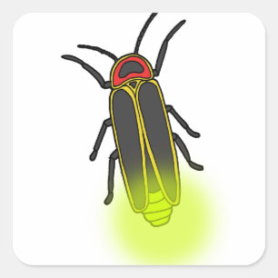 bliksemschicht verlicht vierkante sticker