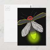 bliksemschicht vliegverlichting briefkaart (Voorkant / Achterkant)