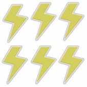 Bliksemschicht x 6 sticker (Voorkant)