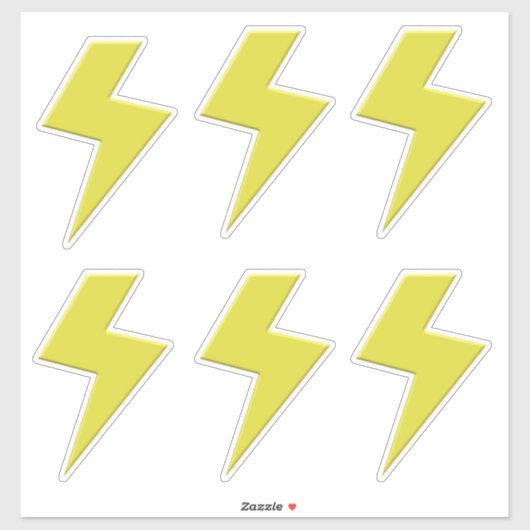 Bliksemschicht x 6 sticker (Vel)