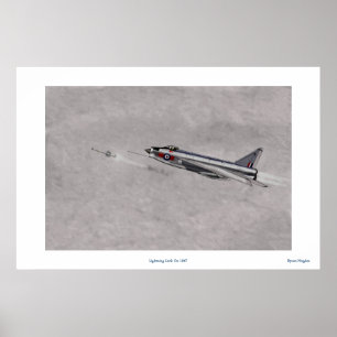 Bliksemslot aan poster