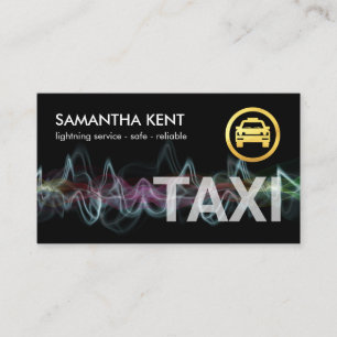 Bliksemsnelle Taxi Chauffeur Dienst Visitekaartje