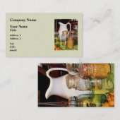 blikvanger met hoorn visitekaartje (Voorkant / Achterkant)