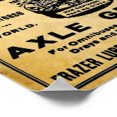 blikvangers Axel Grease automobieldruk Poster (Hoek)