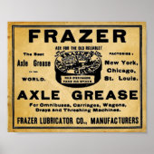 blikvangers Axel Grease automobieldruk Poster (Voorkant)