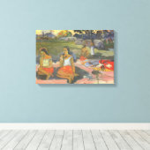 Blikzinnige drowsiness van Paul Gauguin,  kunst Canvas Afdruk (Insitu (Houten vloer))