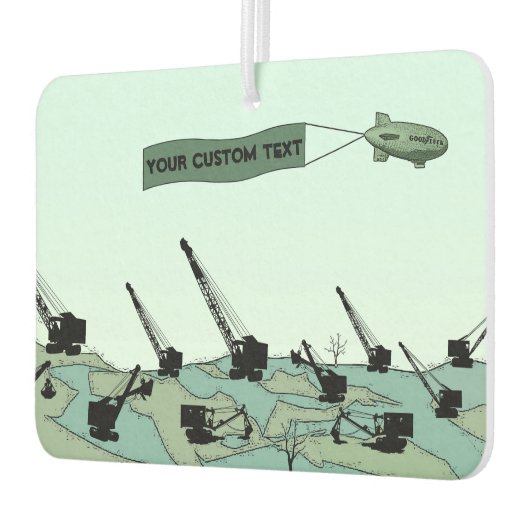 Blimp Overt Dirt Field Operating Engineer CRANE OP Luchtverfrisser (Links)