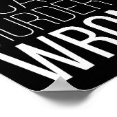 Blind Cricket Because Murder Is Wrong Funny  Poster (Hoek)