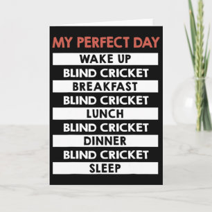 Blind Cricket Mijn Perfecte Dag Speler Dagrutine Kaart