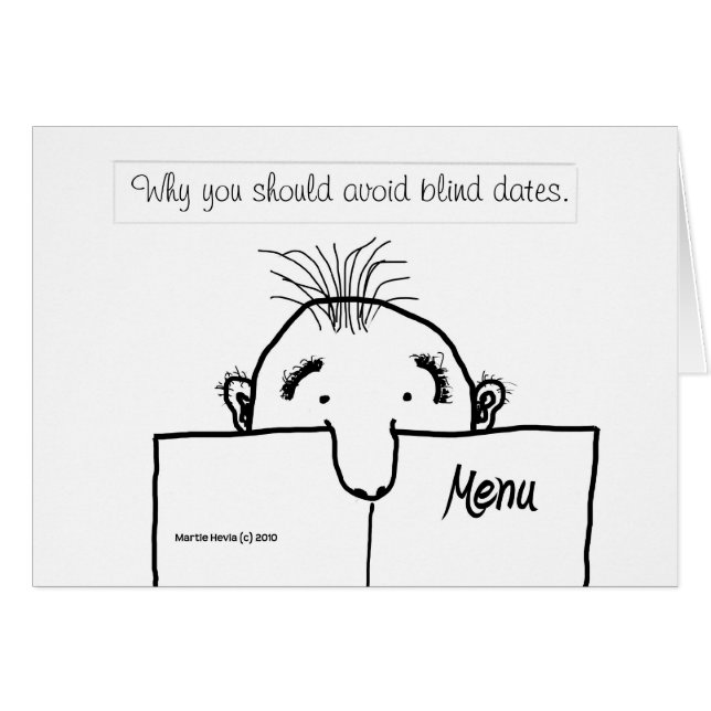 Blind Date Blues - Carte (Devant horizontal)