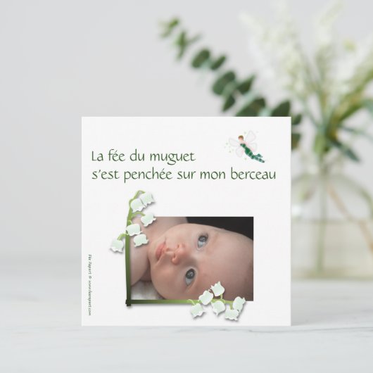 Blind en Felt Aankondiging (Staand voorkant)