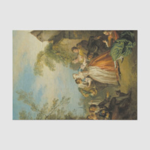 Blind Man's Buff door Jean-Baptiste Pater Tissuepapier