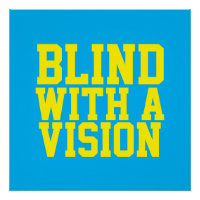 Blind Met Een Visie Blauw