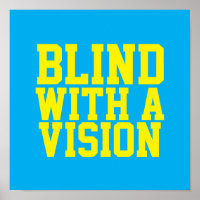 Blind Met Een Visie Blauw