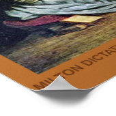 Blind Milton door Delacroix Poster (Hoek)