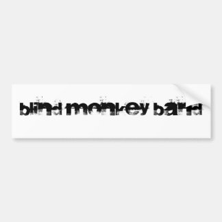 Blind monkey Band Bumpersticker