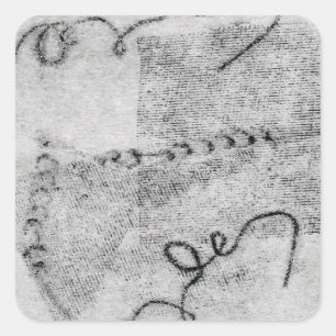 Blind reliëf vierkante sticker