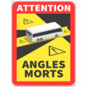 Blind Spot Angles Morts - Autocollant bus (Devant)