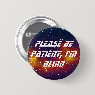 Blind  sterrenstelsel ronde button 5,7 cm