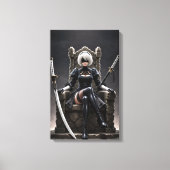 Blind Throne - Dark Fantasy Gothic Warrior Canvas (Voorkant)