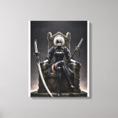 Blind Throne - Dark Fantasy Gothic Warrior Canvas Afdruk (Voorkant)