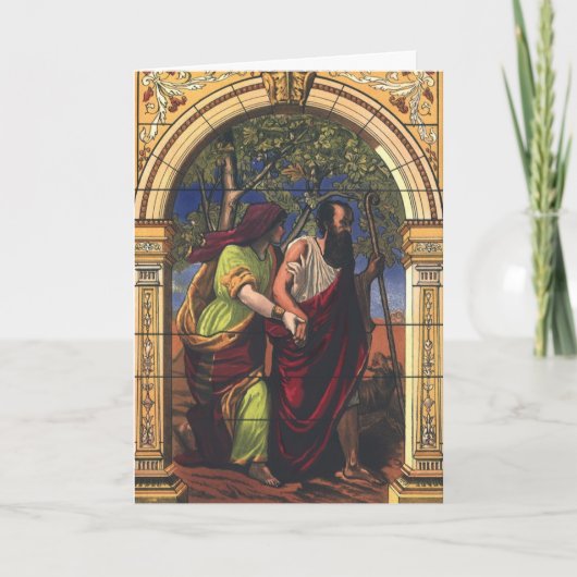 Blind Tobit en Wife Anna, religie Kaart (Voorkant)