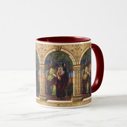 Blind Tobit en Wife Anna,  religie Mok (Voorkant rechts)