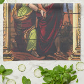 Blind Tobit en Wife Anna,  religie Theedoek (Gevouwen)