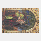 Blind Tobit en Wife Anna,  religie Theedoek (Horizontaal)