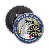 Blind vierkant button flesopener (Voorkant)